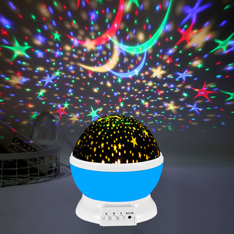 Creative sky Projection light Smart home LED night light can be rotated 360 Degrees