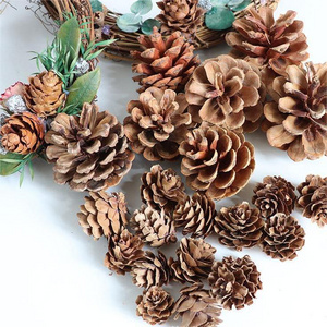 Festival Hanging DIY Wooden Natural Acorn Pinecone A Rod Stem Christmas Decoration Ornament Tree Mini Natural Dried Pine Cones