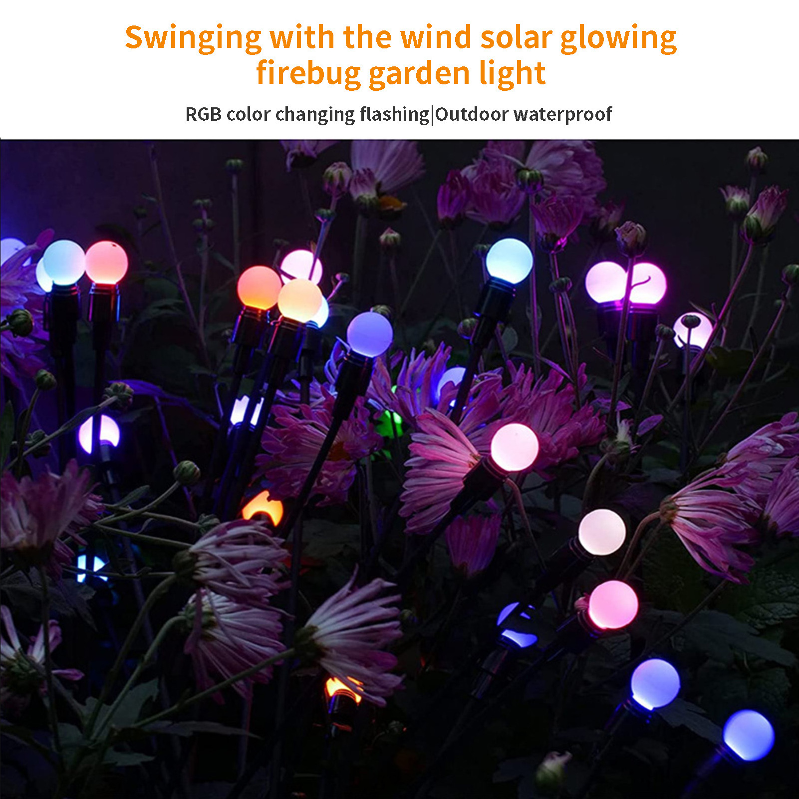 LED Solar Light Outdoor Garden Decoration Landscape Waterproof Firework Firefly Garden Lights Lawn Garden Decor Solar Lighting