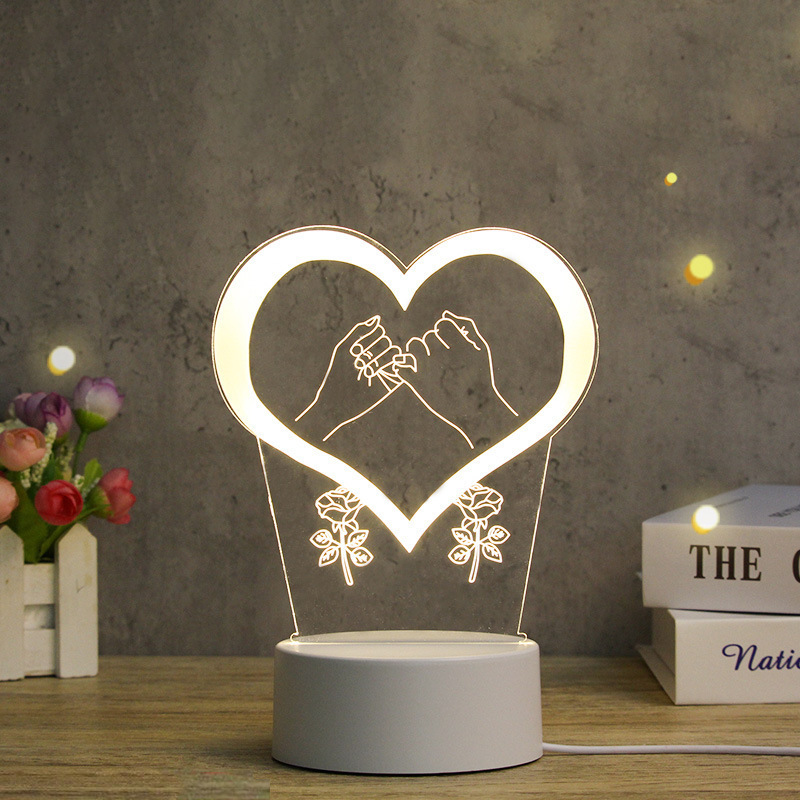 New LED Custom Photo Creative 3D Illusion Anime Lamparas acrylic Table Desk Lamps Base Christmas Kid's Home Decor Night Lights