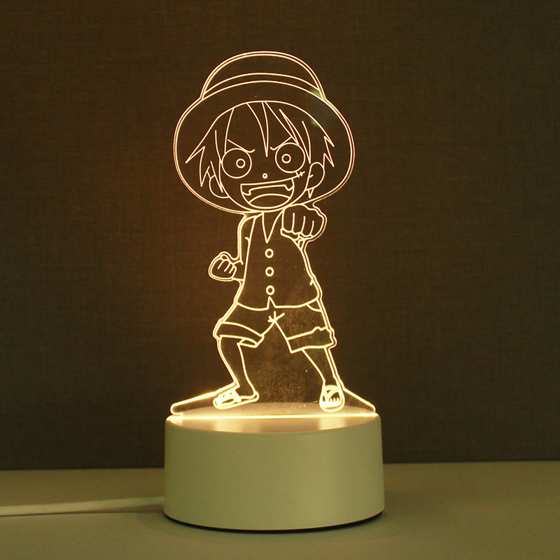 New LED Custom Photo Creative 3D Illusion Anime Lamparas acrylic Table Desk Lamps Base Christmas Kid's Home Decor Night Lights