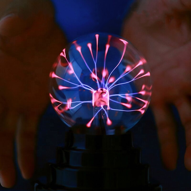 Novelty Magic Plasma Ball LED Light 3 Inch Christmas Gift Glass electrostatic ion ball Lamp Table decorative Night Lights