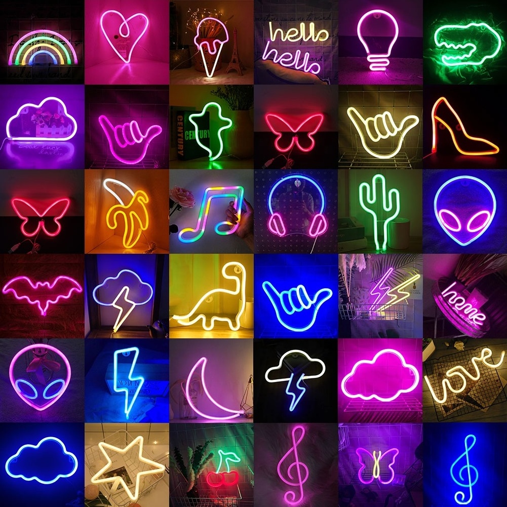 Led Music Note Neon Lights custom Wall Hanging Neon Sign Light USB/Battery Operated Birthday Gift Wall Art led neon Night Light