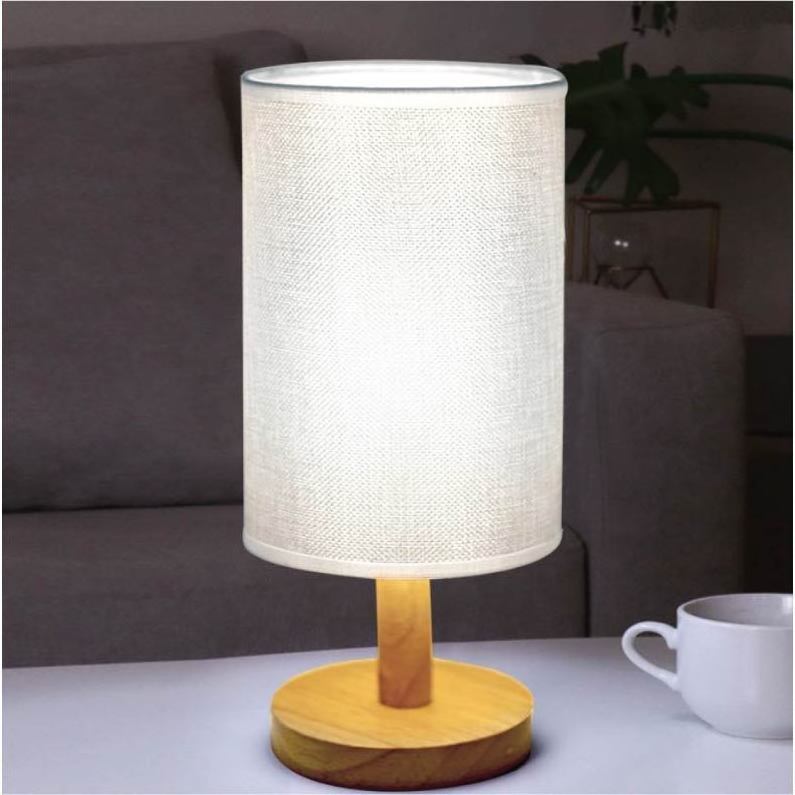 Hot Sale LED Reading lamp Linen lampshade lights Decor lighting Bedroom Indoor Night Lights