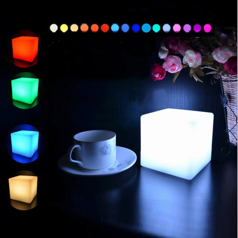 Remote Control  Wireless  RGB Portable Customize  Battery Operated  Restaurant Bar Table Night Lamp