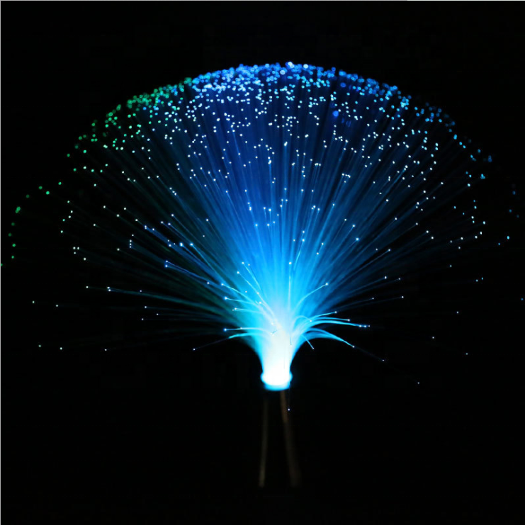 7 Colors Changing Diy Christmas Party Battery Operated Hanging Star lighting optic Night led fiber optic light