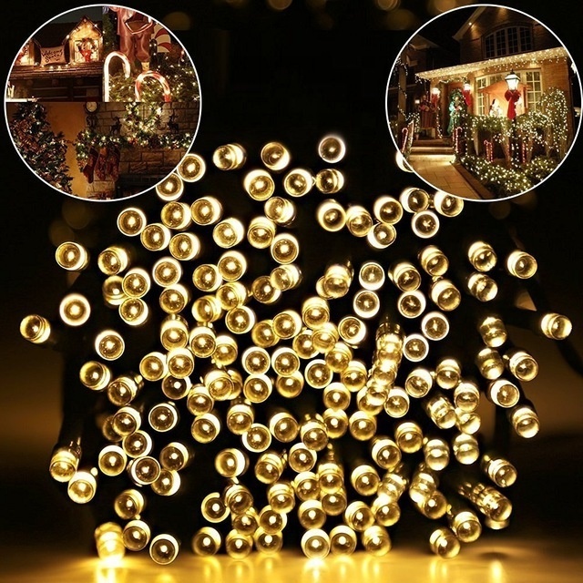 200LED Multicolor Waterproof Christmas LED Solar Powered String Lights