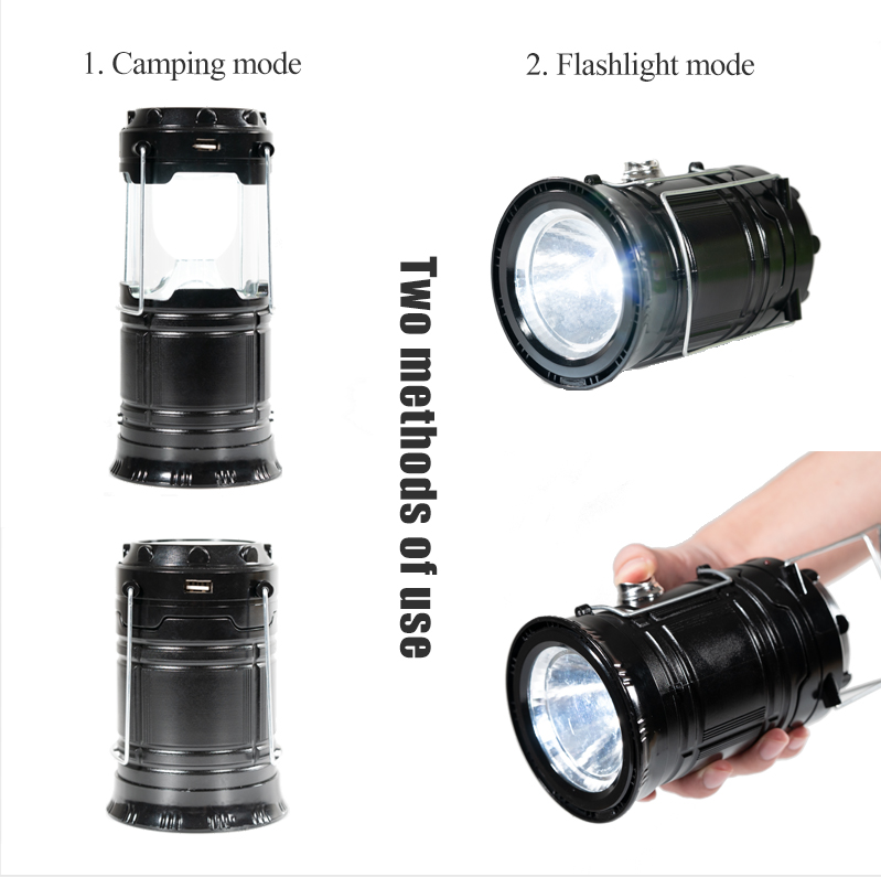 Promotion High Quality 6 LED Solar Inflatable Outdoor Camping Light For Camping Hiking Fishing