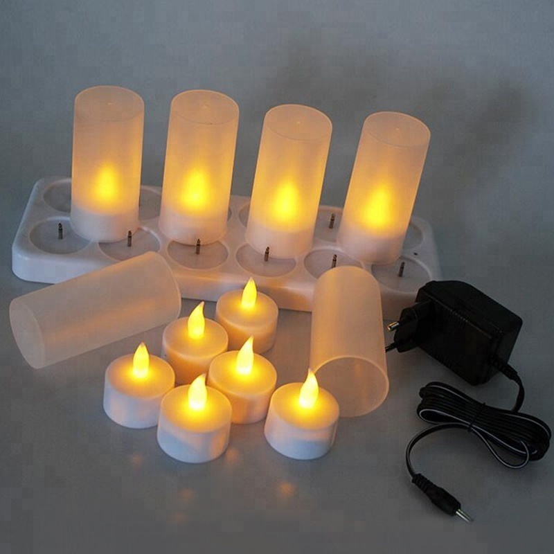 Fully waterproof electronic flameless home decoration solar small mini battery led candle light led candle light