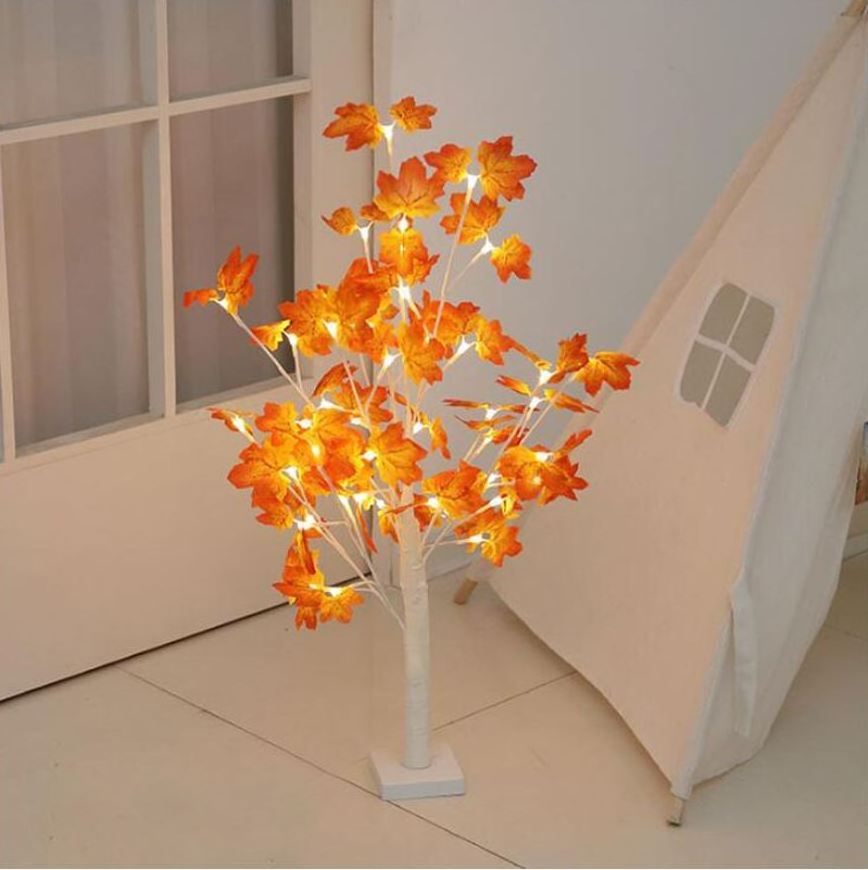 Led Copper Wire Light Tree Light Touch Switch Maple Led  Light tree