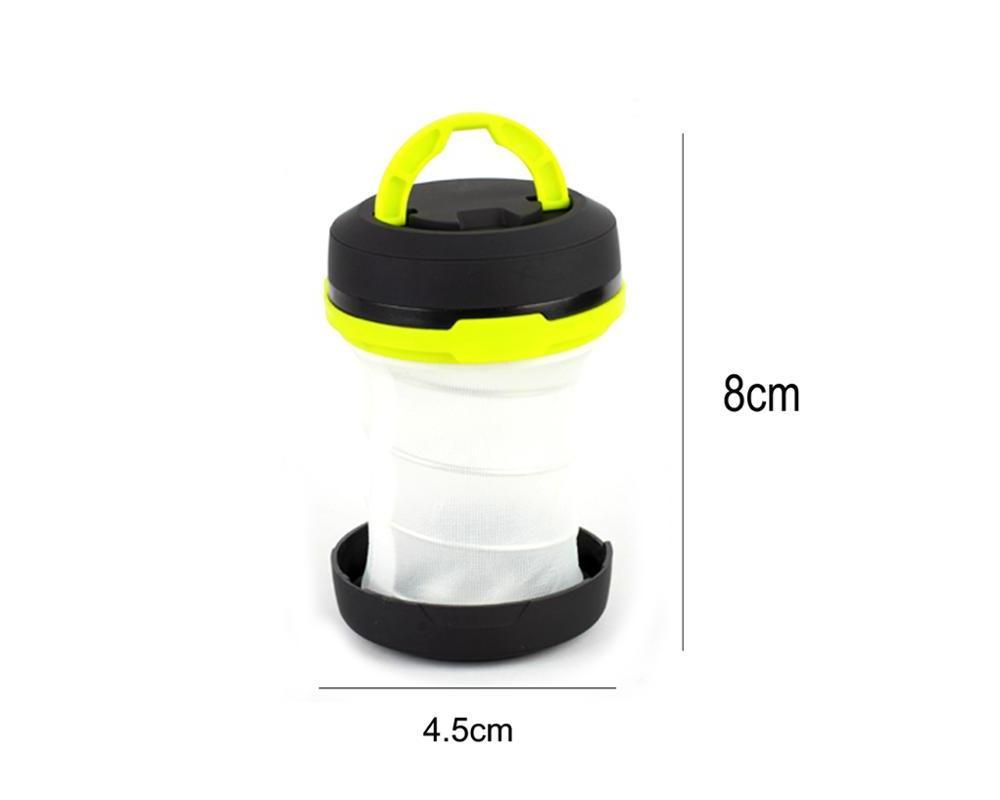 Multi-functional Plastic Outdoor Solar Power Portable Collapsible LED Light Camping Lantern with Hanging Hook