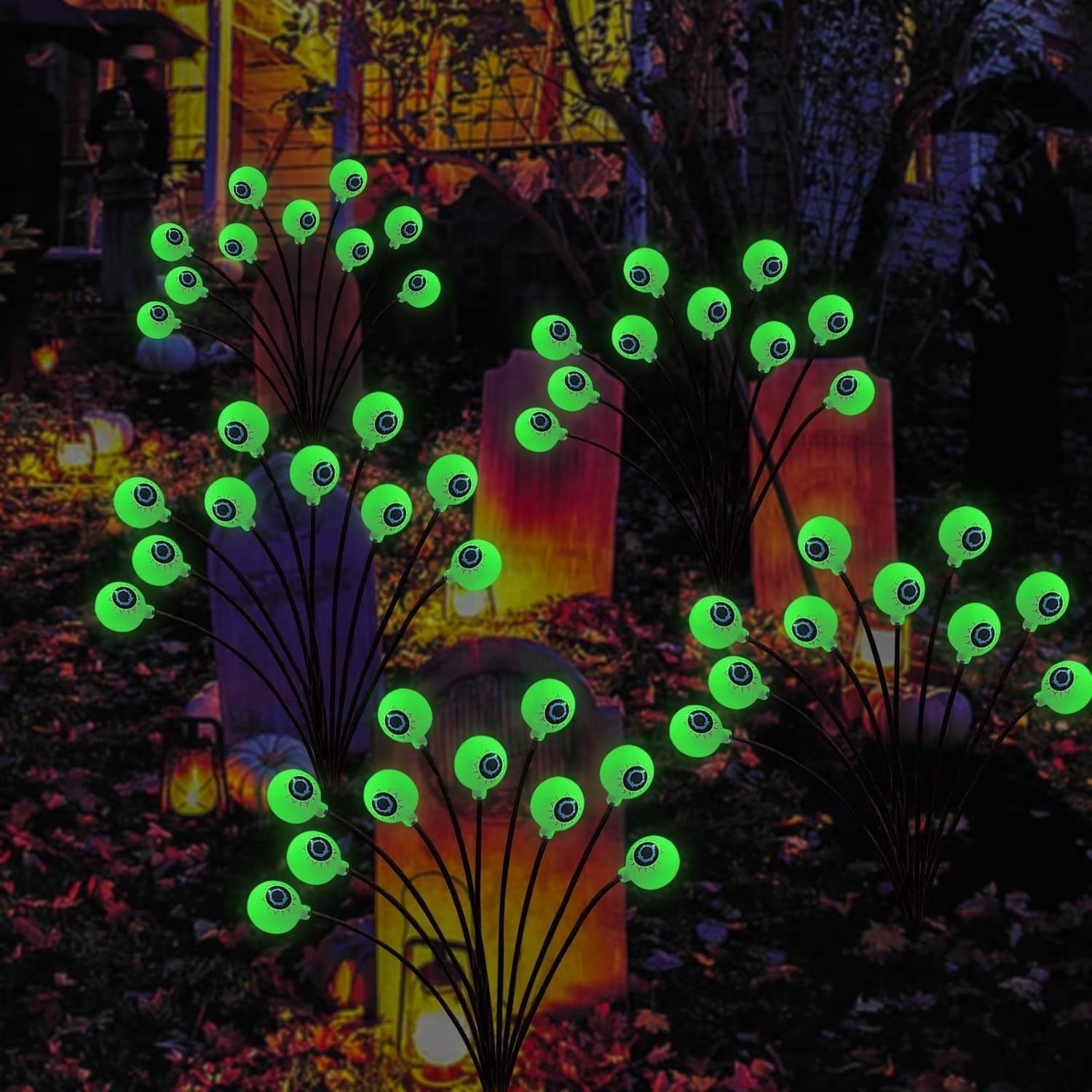 Solar Garden Halloween Stake Lights Landscape Lighting Solar Pathway Lights for Outdoor Garden