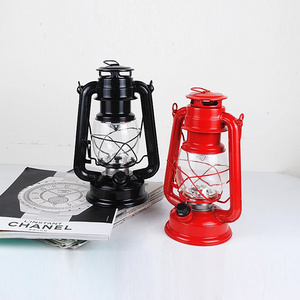 Outdoor Luxury Waterproof Vintage Style Kerosene led camping lantern light rechargeable led lantern