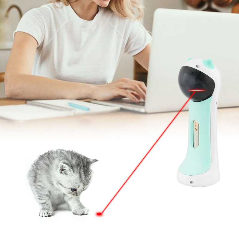 2023 Hot Selling 4 AA Batteries USB Power Supplier Laser Light Teaser Electric Cat Dog Pet Toys