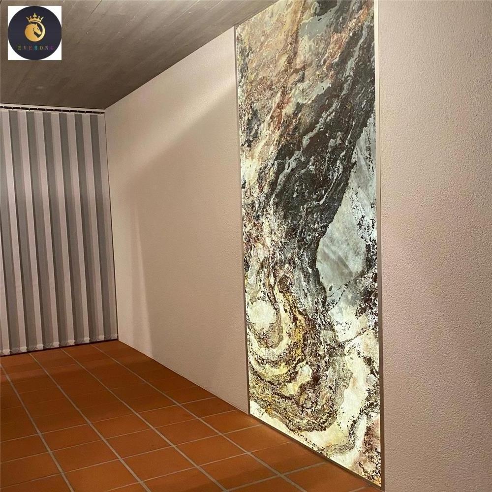 EV Natural 1-2mm Interior Decor Modern Ultra Thin Stone Flexible Natural Wall Cladding Stone Panels Backlit Flexible Stone