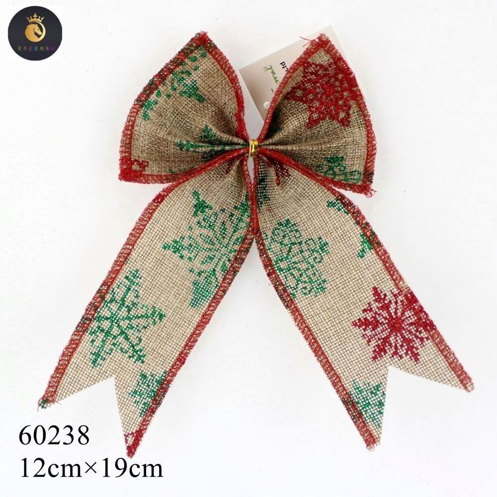 christmas ribbon bow 60236 Handmade holiday decoration bow christmas tartan bow