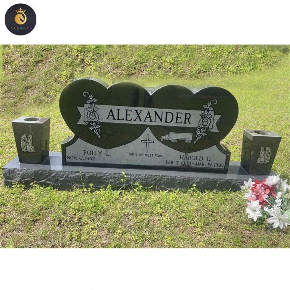 Good Best Price Red Granite Heart shaped Headstone