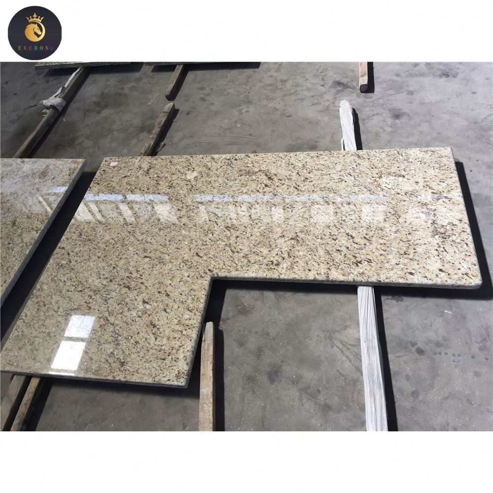 Brazil Giallo Ornamental Light Granite Kitchen Countertops