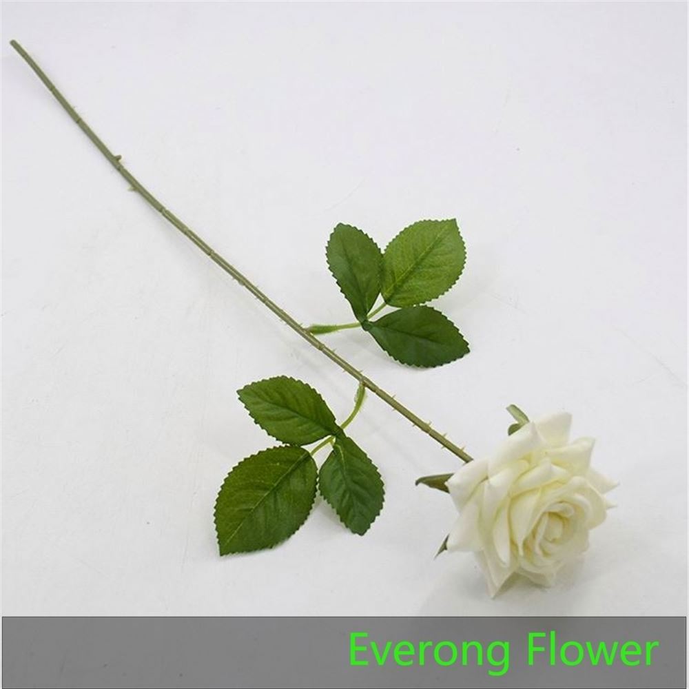 Everongflower artificial silk vision live forever single rose for wedding decorate flowers