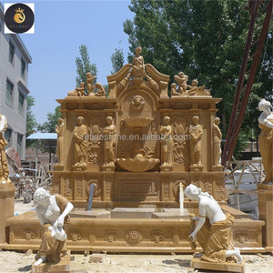 EVStone supply Outdoor garden Beige Marble large wall marble fountain