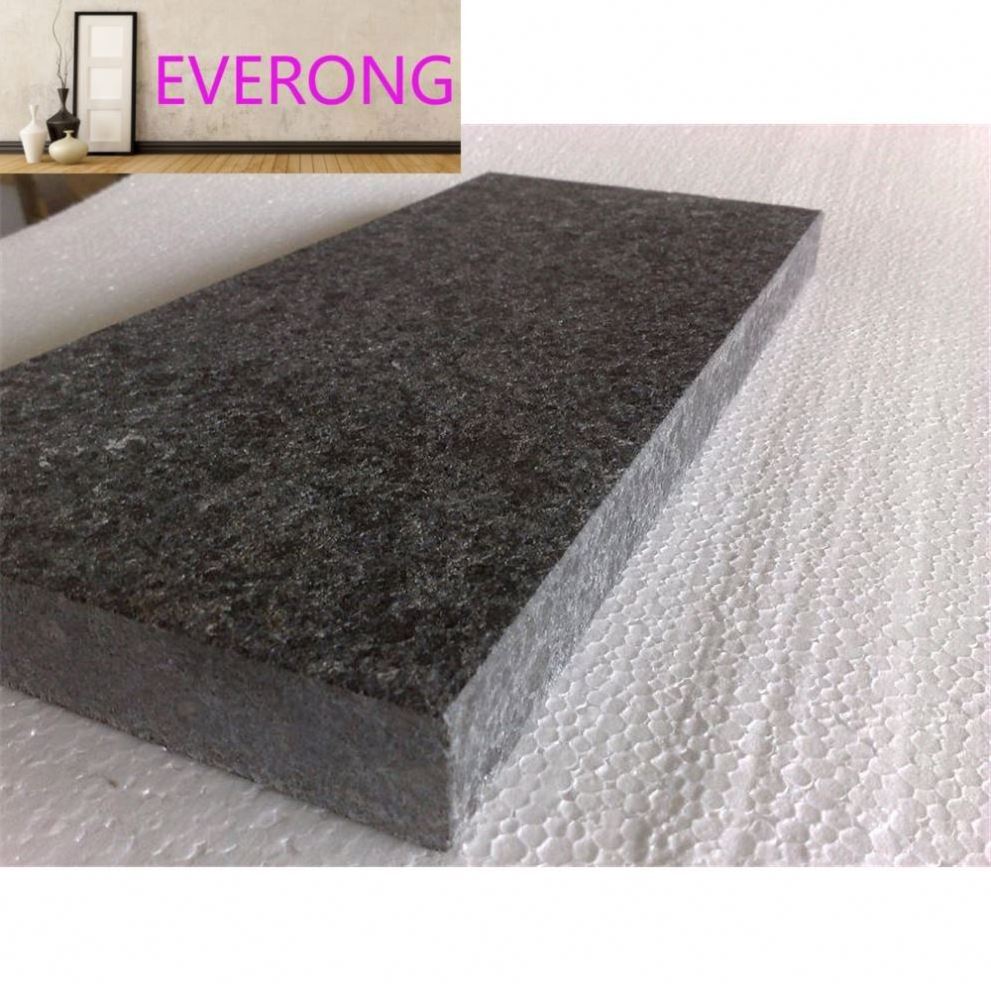 Wholesales Price Flamed China Olivian Black Basalt G684  Granite Vijverrand Tile Slabs Customized Sizes