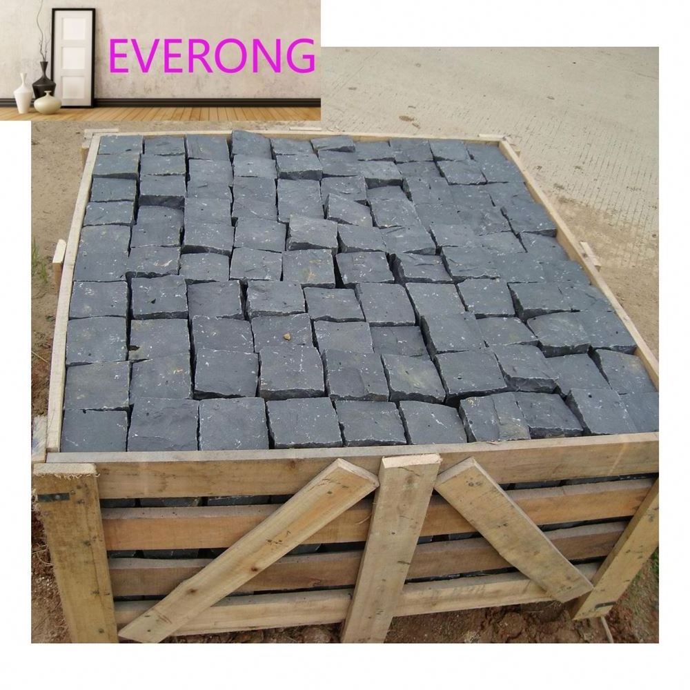 Factory Price Natural Zhangpu Black Basalt G685 Charcoal Black Granite Cobblestone Outdoor Paving Cobble Stones