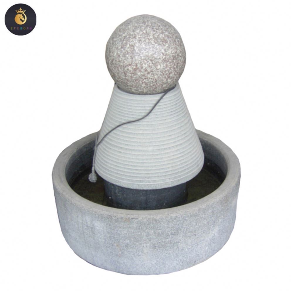 Black Stone Fengshui Sphere Floating Ball Fountain For Sales