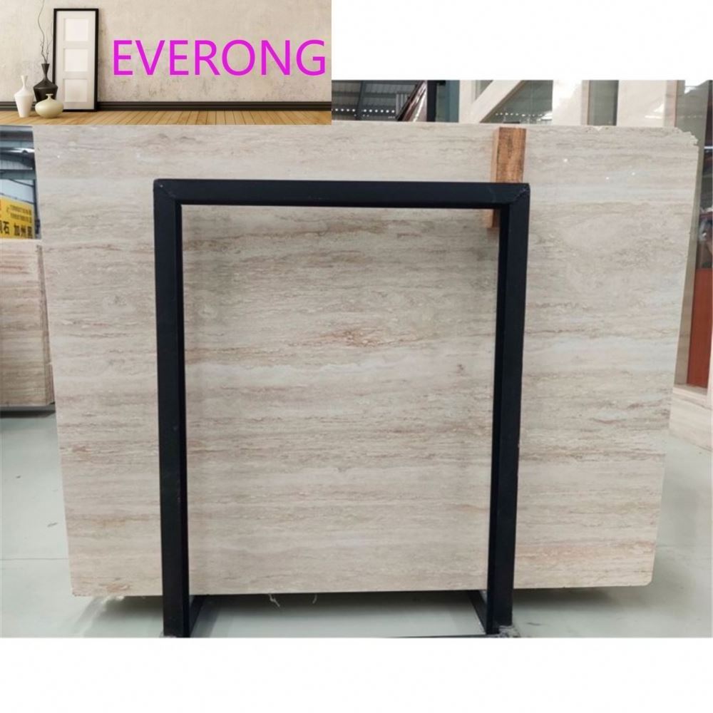 Luxury Super White Travertine Marble Stone Tiles For Facade Wall Panel Decoration 30x60