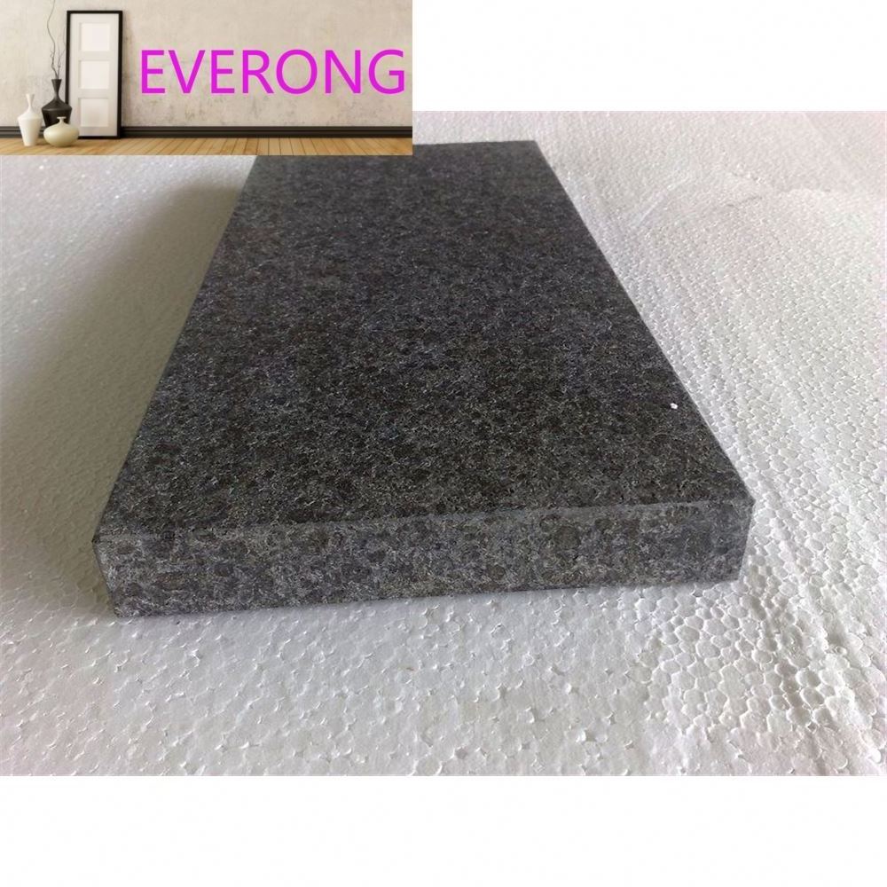 Wholesales Price Flamed China Olivian Black Basalt G684  Granite Vijverrand Tile Slabs Customized Sizes