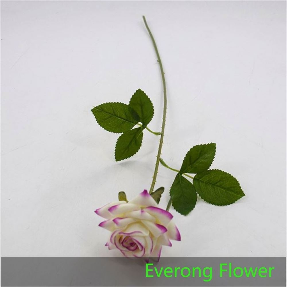 Everongflower artificial silk vision live forever single rose for wedding decorate flowers