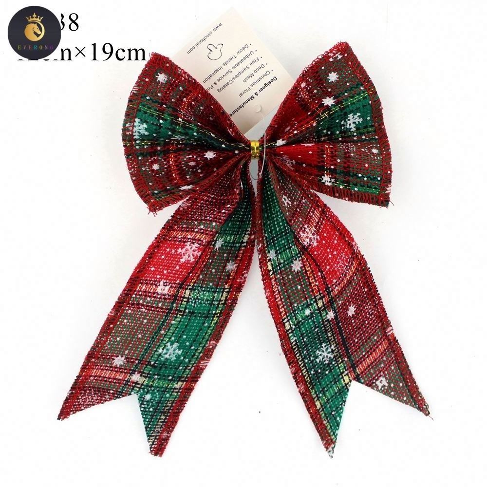 christmas ribbon bow 60236 Handmade holiday decoration bow christmas tartan bow