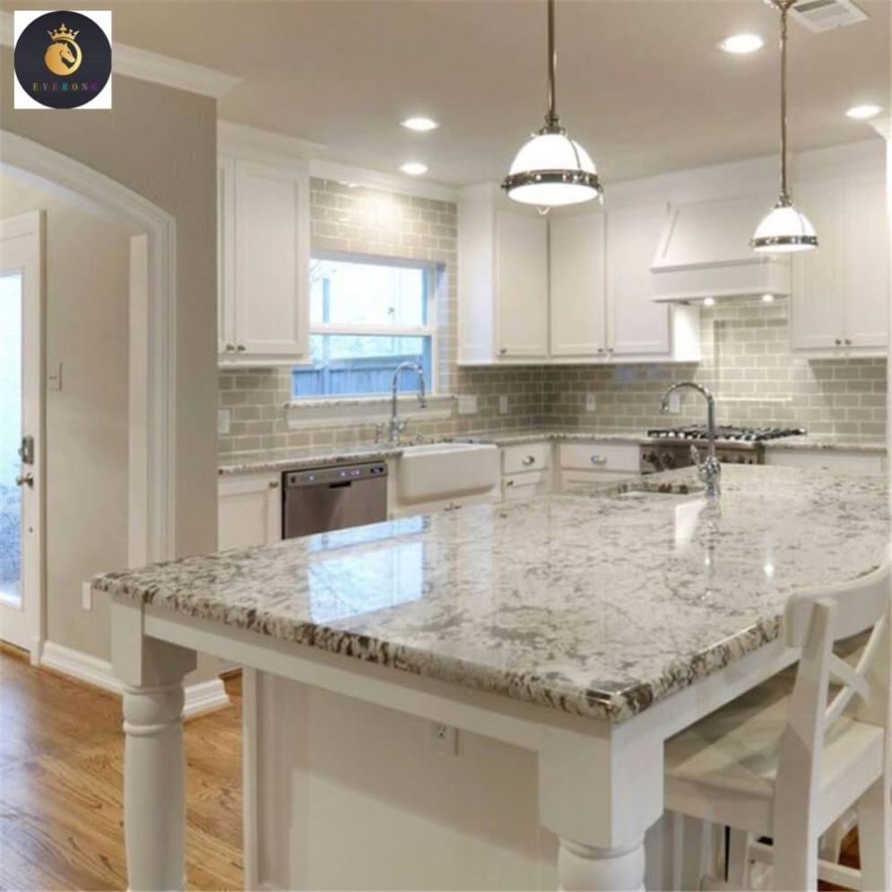 Home Kitchen Countertops Eased Polished Edges Tops Granite Kitchen Designs 2-3g/cm3 5 Years Provide 3/4