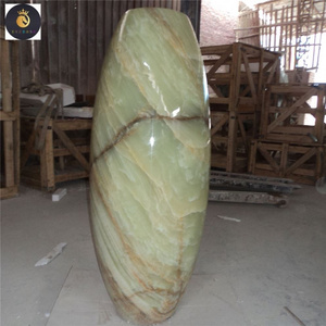 Natural green onyx marble vases for home decor