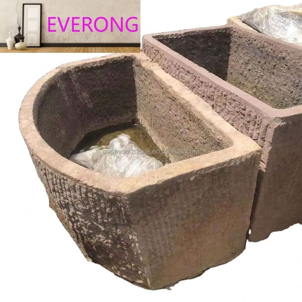 Very unique and antique Millstone Water Trough For Garden Decoration reclaimed from old farms or villagers