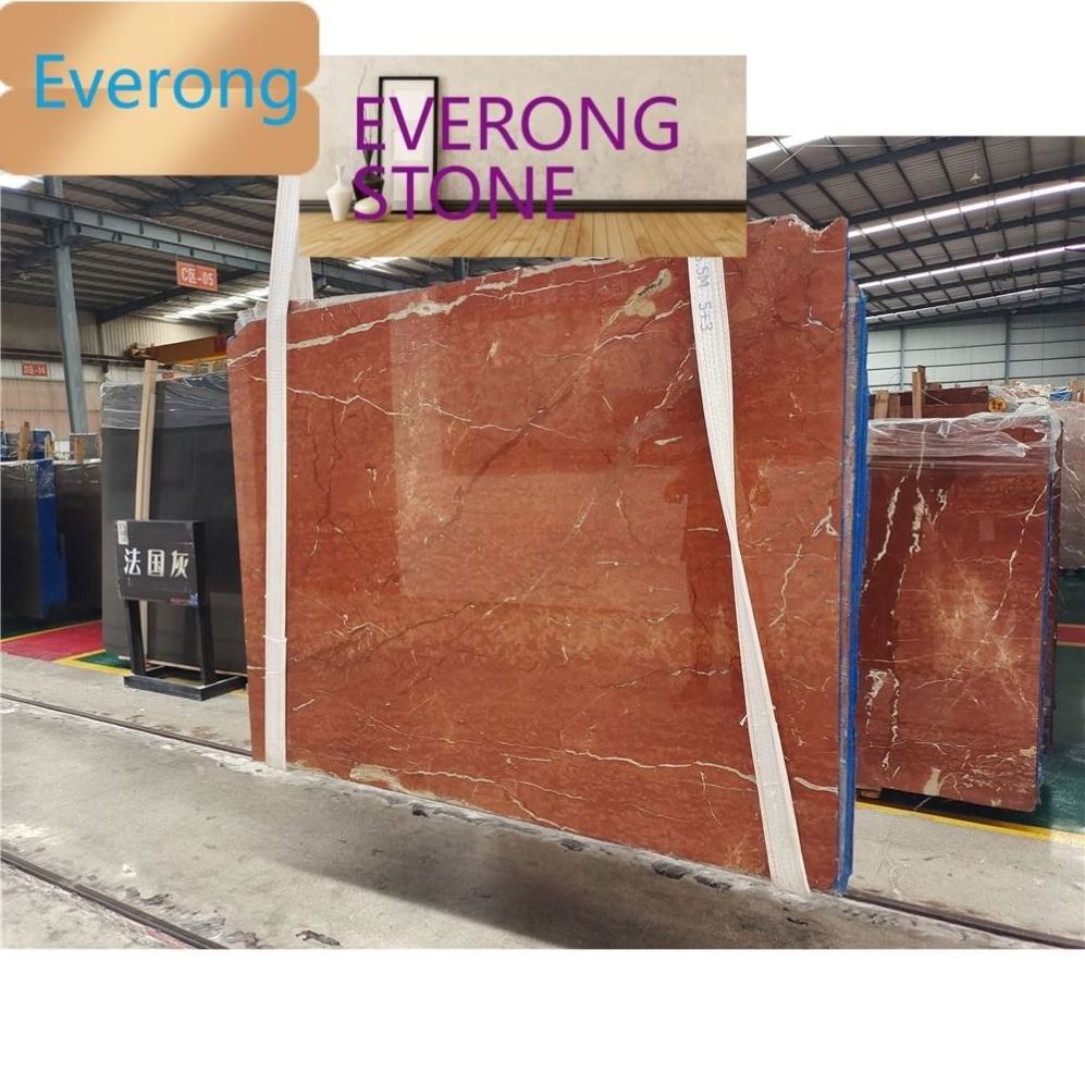 New arrival Spanish Rosso Alicante Rojo Alicante Marble Slabs for Interior Decoration