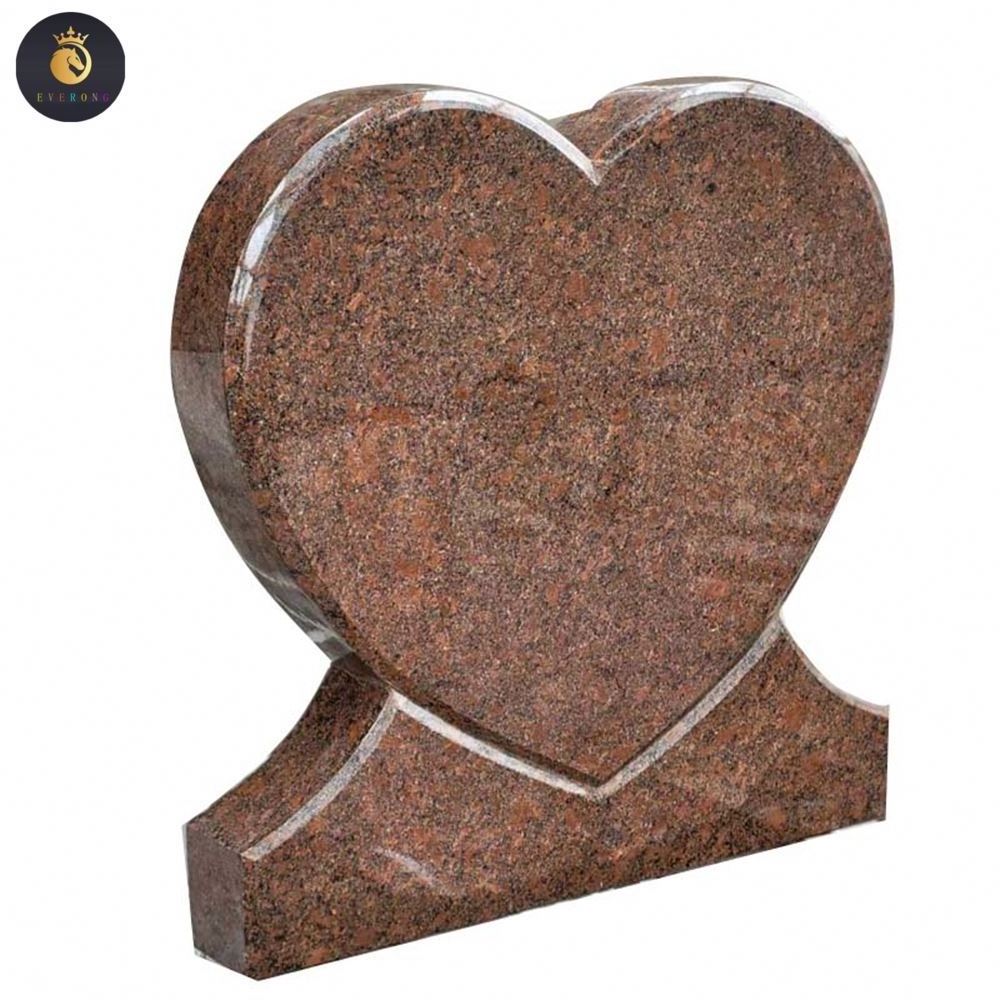 Good Best Price Red Granite Heart shaped Headstone