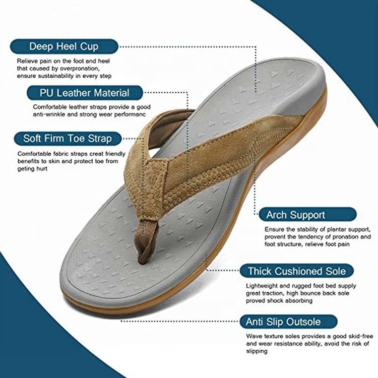 Flip Flops Wholesale Sandals Orthotics Slippers Grey for Men EVA Cotton Fabric Summer Casual Pvc Slippers Flat Slides Shoes