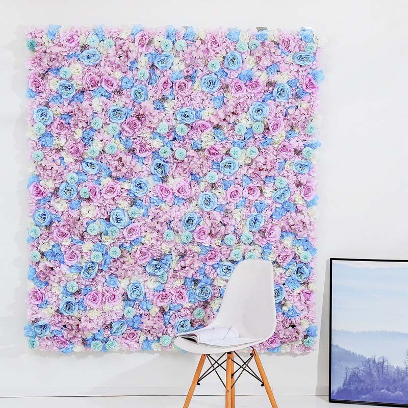 Perfect Silk Rose Flower Panels Artificial Giant Wall Flower for Wedding Party Baby Shower Backdrop Hair Salon Wall Decor