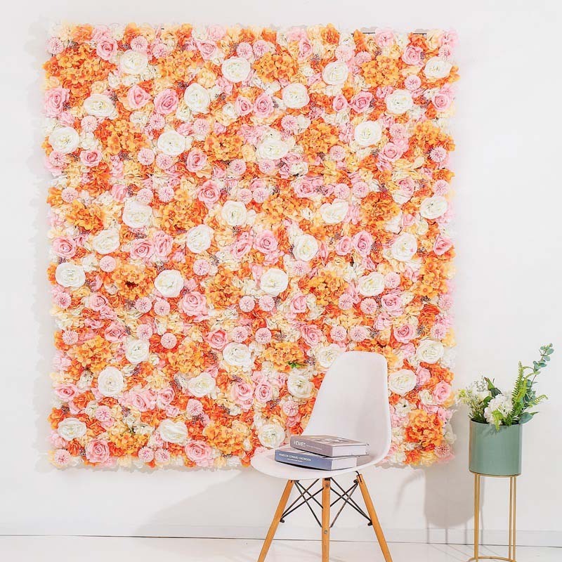 Perfect Silk Rose Flower Panels Artificial Giant Wall Flower for Wedding Party Baby Shower Backdrop Hair Salon Wall Decor