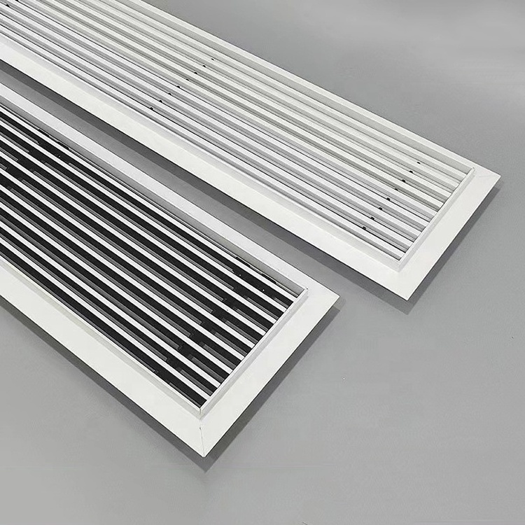 HVAC System Linear Ceiling Air Diffuser ABS Embedded Aii Conditioning Diffuser