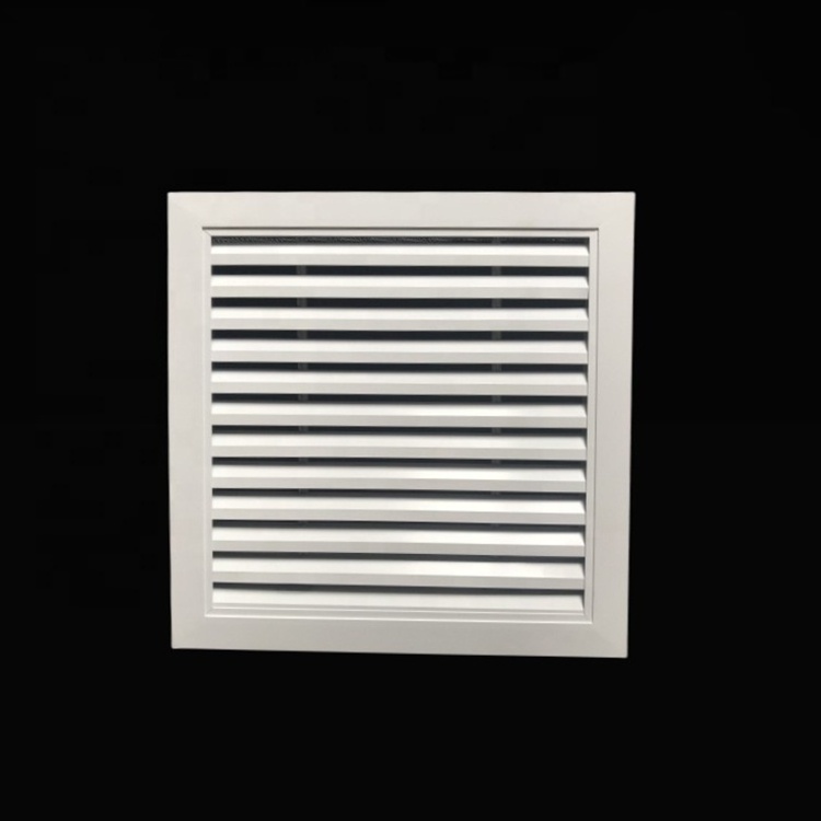 Ventilation Aluminum Louver Square Vent Waterproof Exhaust Air Outlet Louver with Small Blades