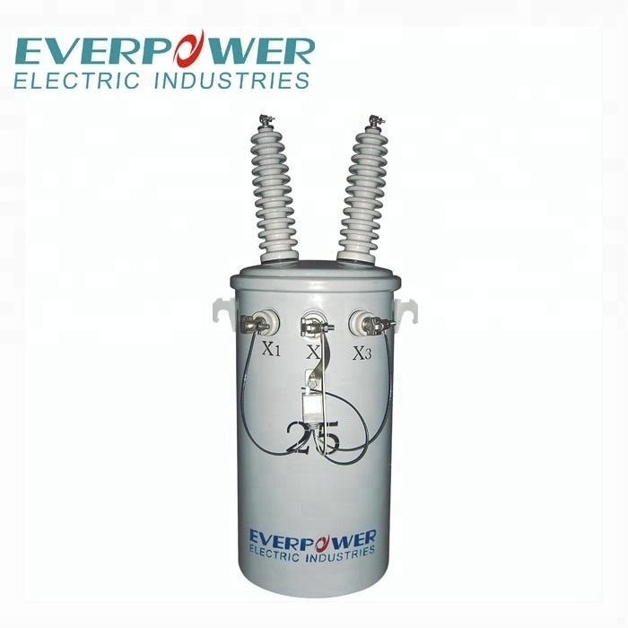 25KVA  distribution transformer 17320/220V single phase pole-mounted transformer completely self-protected transformer