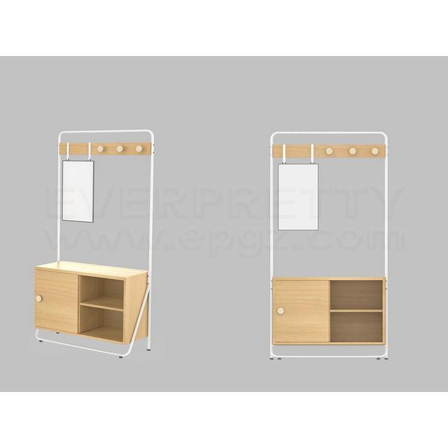 Modern multi-function Extra Large Luxury  Width Large shoes tank Storage Wooden Shoe Rack Cabinet with Hanging clothes rack