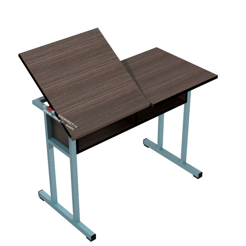 Hot selling wood school drawing room drafting table with chair