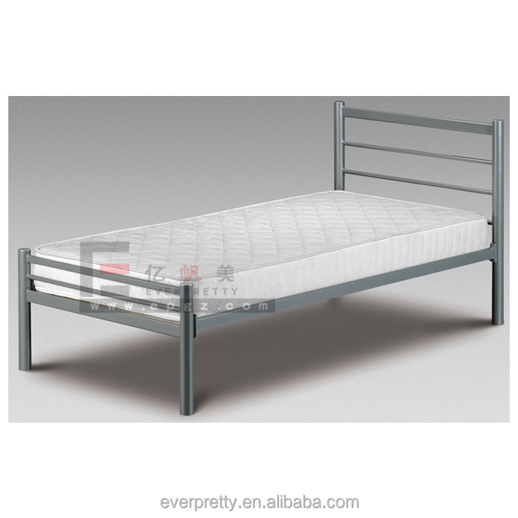 Hospital Furniture Iron Beds Design / school student single tube frame beds / dormitory apartment furniture