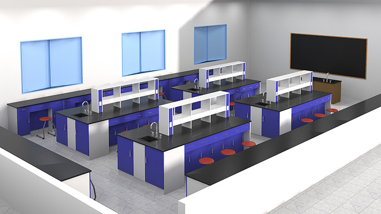 Laboratory Lab Furniture Dental Technician Chemistry  Table with Sink