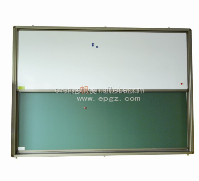 Sliding classroom whiteboard/greenboard, high quality student school board, university teaching whiteboard