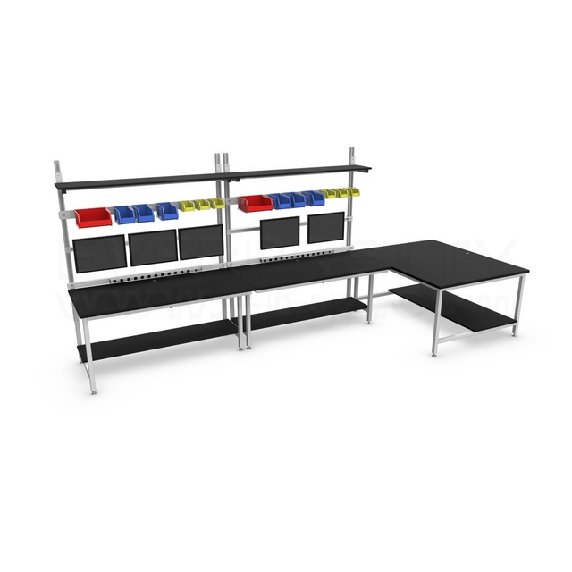 Cheap price ESD workstation lab workbench Physical table lab equipments all round solution for school lab