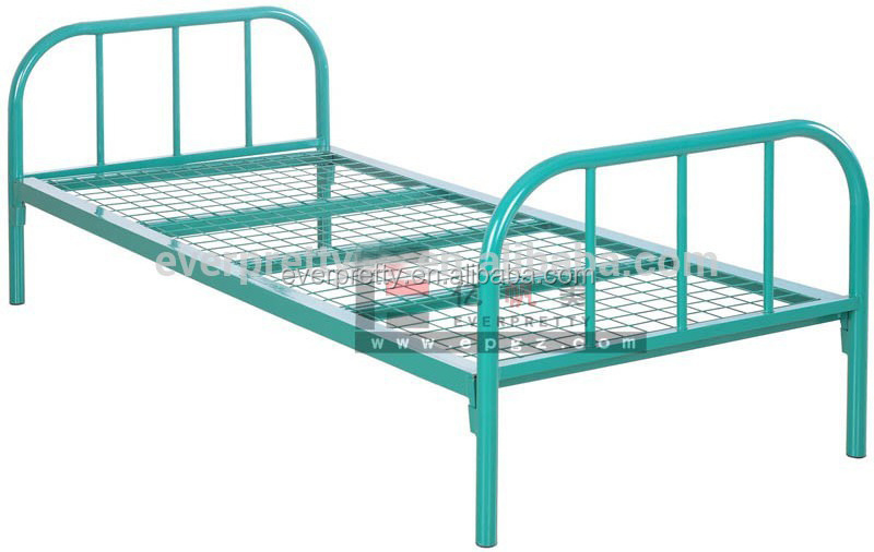 Commercial home furniture metal bed,single stackable metal bed frame,super single bed frame