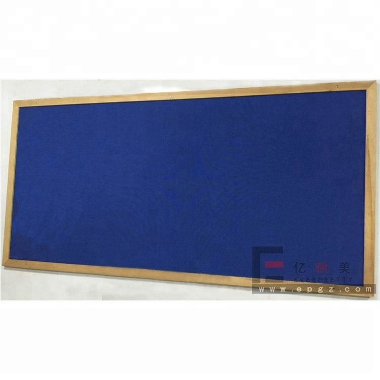 2400*1200 blue soft cork board message bulletin board with wood framed